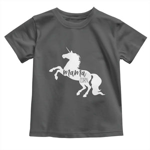 Funny Mama Unicorn Toddler T Shirt Mamacorn Mommy Mother's Day TS11 Dark Heather Print Your Wear