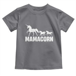 Funny Mama Unicorn Toddler T Shirt Mamacorn Mother's Day TS11 Charcoal Print Your Wear