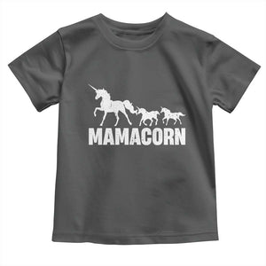 Funny Mama Unicorn Toddler T Shirt Mamacorn Mother's Day TS11 Dark Heather Print Your Wear