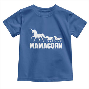 Funny Mama Unicorn Toddler T Shirt Mamacorn Mother's Day TS11 Royal Blue Print Your Wear