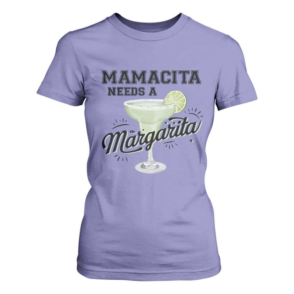 Funny Mamacita Needs A Margarita T Shirt For Women Magarita Cocktail Lover TS11 Violet Print Your Wear