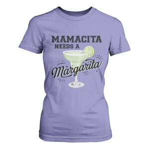 Funny Mamacita Needs A Margarita T Shirt For Women Magarita Cocktail Lover TS11 Violet Print Your Wear