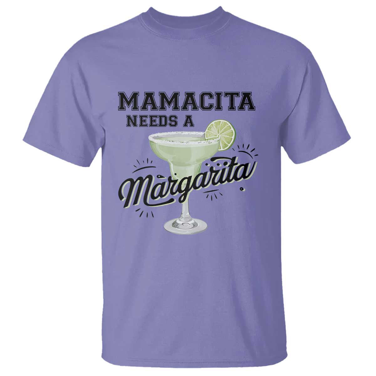 Funny Mamacita Needs A Margarita T Shirt Magarita Cocktail Lover TS11 Violet Print Your Wear