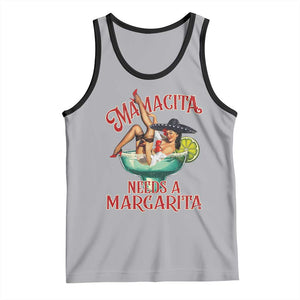 Funny Mamacita Needs A Margarita Tank Top Magarita Cocktail Mexican Pin Up Girl TS11 Athletic Heather Black Print Your Wear