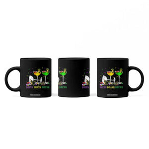 Funny Mardi Gras Drinking Coffee Mug Drink Drank Drunk Glass Of Wine Alligators TS11 Print Your Wear