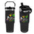 Funny Mardi Gras Drinking Flip Straw Tumbler Drink Drank Drunk Glass Of Wine Alligators TS11 One Size: 30 oz Black Print Your Wear