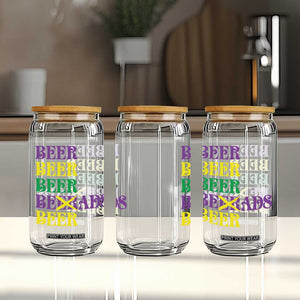 Funny Mardi Gras Drinking Glass Can Retro Beads Beer Carnival Party TS11 Print Your Wear