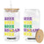 Funny Mardi Gras Drinking Glass Can Retro Beads Beer Carnival Party TS11 Black Print Your Wear