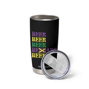 Funny Mardi Gras Drinking Tumbler Cup Retro Beads Beer Carnival Party TS11 Print Your Wear