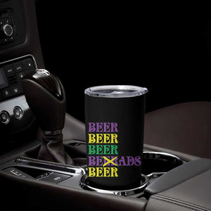 Funny Mardi Gras Drinking Tumbler Cup Retro Beads Beer Carnival Party TS11 Print Your Wear