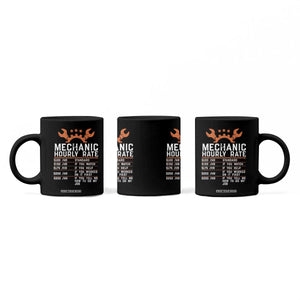 Funny Mechanic Hourly Rate Auto Car Mechanic Labor Rates Coffee Mug TS11 Print Your Wear