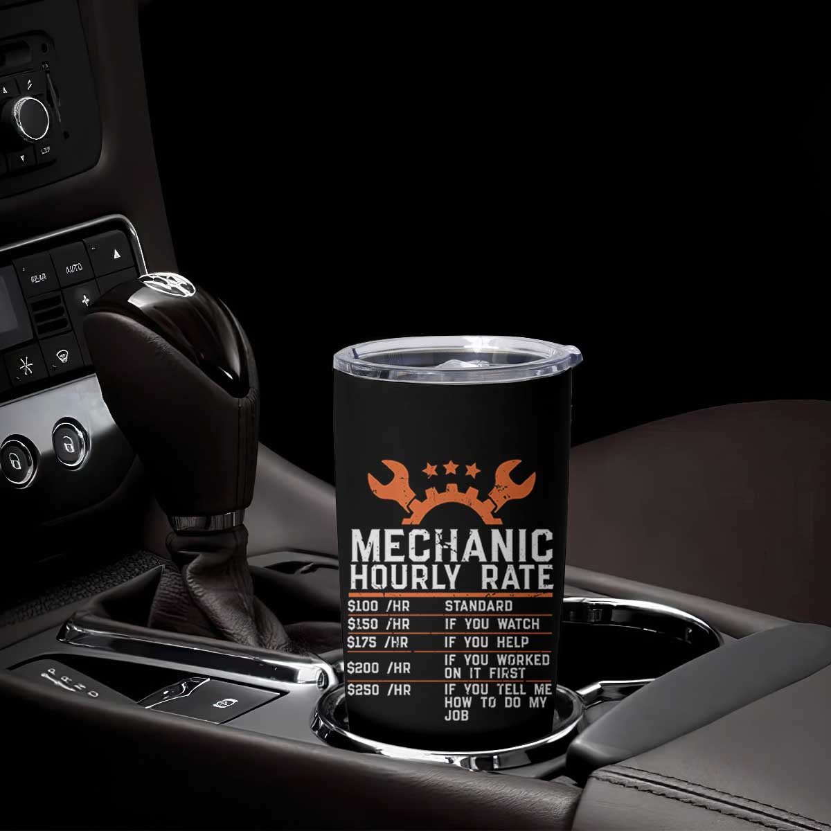 Funny Mechanic Hourly Rate Auto Car Mechanic Labor Rates Tumbler Cup TS11 Print Your Wear