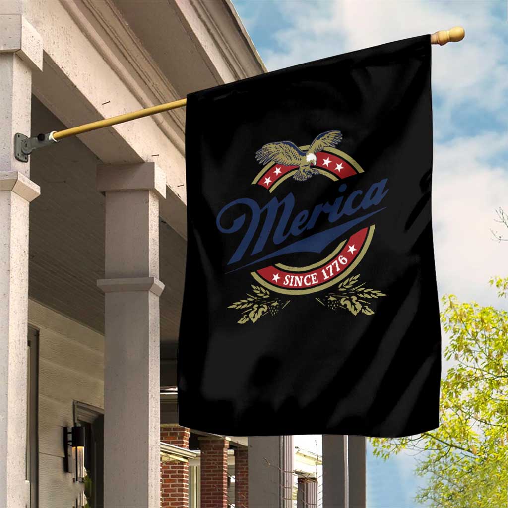 Funny Merica Since 1776 Garden Flag 4th of July Beer Lover Eagle TS11 Print Your Wear