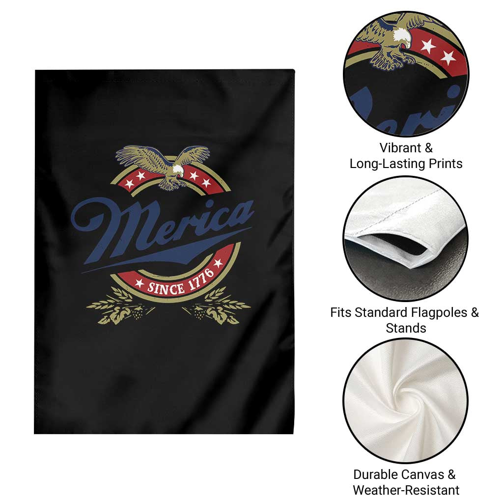 Funny Merica Since 1776 Garden Flag 4th of July Beer Lover Eagle TS11 Print Your Wear