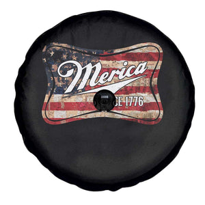 Funny Merica Since 1776 Spare Tire Cover 4th of July Beer Lover American Flag TS11 Print Your Wear