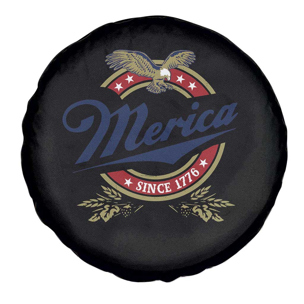 Funny Merica Since 1776 Spare Tire Cover 4th of July Beer Lover Eagle TS11 Print Your Wear