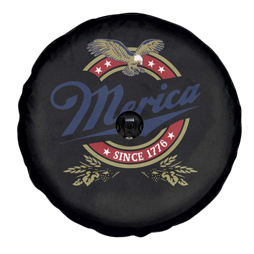 Funny Merica Since 1776 Spare Tire Cover 4th of July Beer Lover Eagle TS11 Print Your Wear