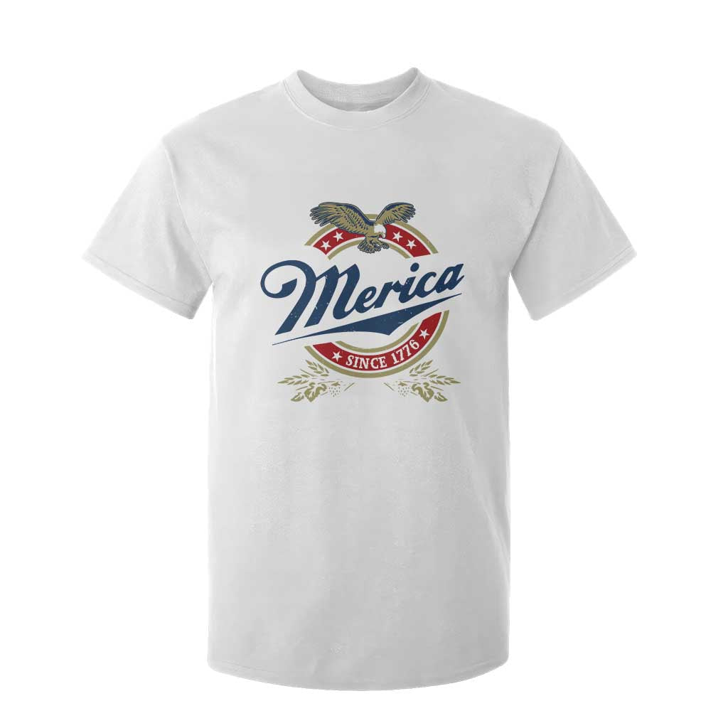 Funny Merica Since 1776 T Shirt For Kid 4th of July Beer Lover Eagle TS11 White Print Your Wear
