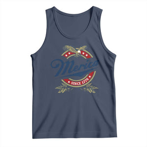 Funny Merica Since 1776 Tank Top 4th of July Beer Lover Eagle TS11 Navy Print Your Wear
