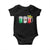 Funny Mexican Baby Onesie Mexico Beer Mexican Flag Sombrero Hat TS10 Black Print Your Wear