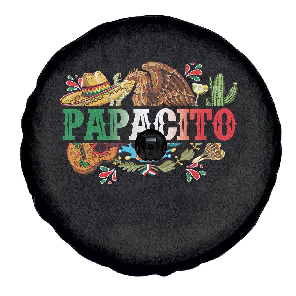Funny Mexican Dad Papacito Spare Tire Cover Cinco De Mayo Golden Eagle Sombrero TS11 Print Your Wear