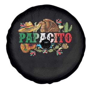 Funny Mexican Dad Papacito Spare Tire Cover Cinco De Mayo Golden Eagle Sombrero TS11 Print Your Wear