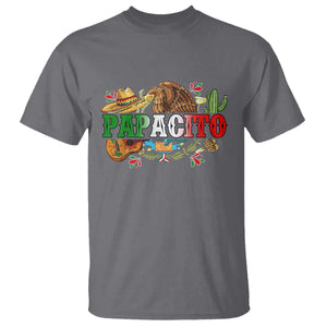 Funny Mexican Dad Papacito T Shirt Cinco De Mayo Golden Eagle Sombrero TS11 Charcoal Print Your Wear