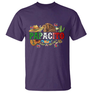 Funny Mexican Dad Papacito T Shirt Cinco De Mayo Golden Eagle Sombrero TS11 Purple Print Your Wear