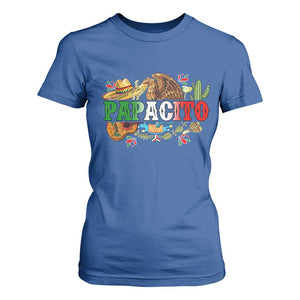 Funny Mexican Dad Papacito T Shirt For Women Cinco De Mayo Golden Eagle Sombrero TS11 Royal Blue Print Your Wear
