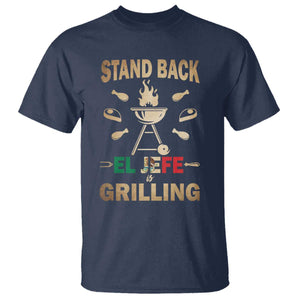 Funny Mexican Dad T Shirt El Jefe Grilling Stand Back Fathers Day TS10 Navy Print Your Wear