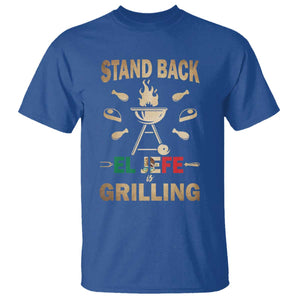 Funny Mexican Dad T Shirt El Jefe Grilling Stand Back Fathers Day TS10 Royal Blue Print Your Wear