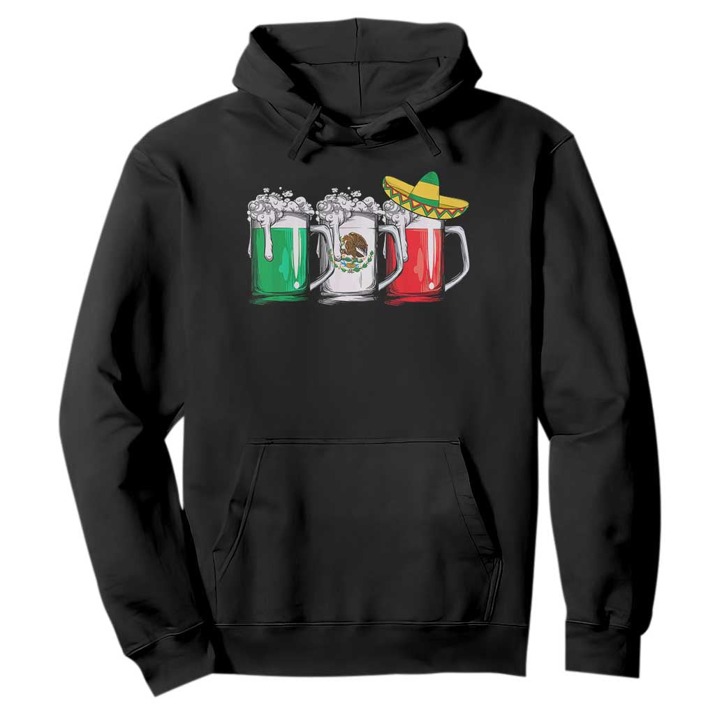 Funny Mexican Hoodie Mexico Beer Mexican Flag Sombrero Hat TS10 Black Print Your Wear