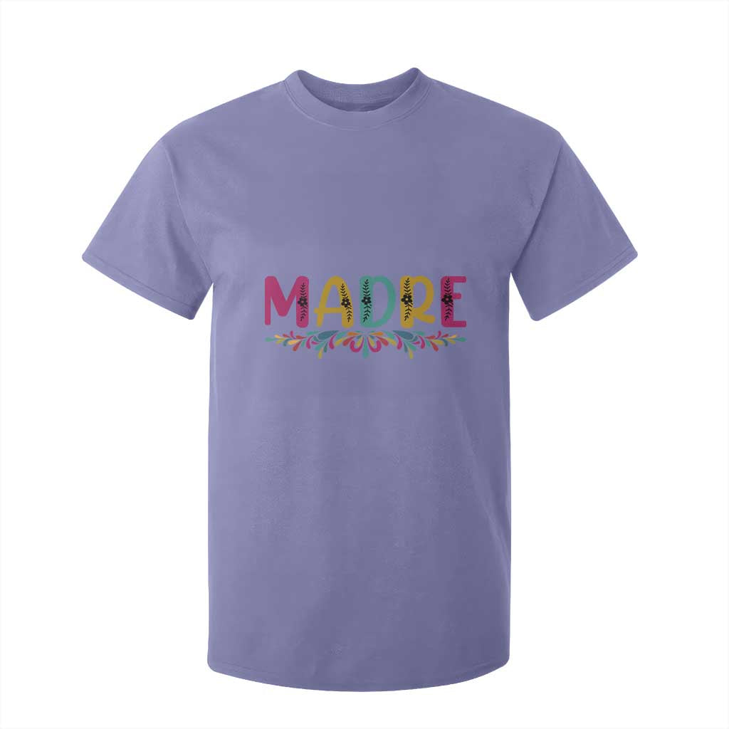 Funny Mexican Spanish Latina Mom Madre T Shirt For Kid Mexican Flowers TS11 Violet Print Your Wear