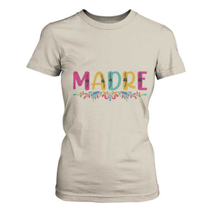 Funny Mexican Spanish Latina Mom Madre T Shirt For Women Mexican Flowers TS11 Sand Print Your Wear