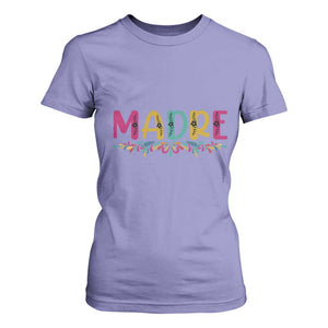 Funny Mexican Spanish Latina Mom Madre T Shirt For Women Mexican Flowers TS11 Violet Print Your Wear