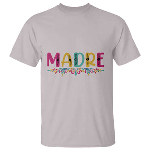 Funny Mexican Spanish Latina Mom Madre T Shirt Mexican Flowers TS11 Ice Gray Print Your Wear
