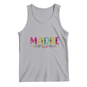 Funny Mexican Spanish Latina Mom Madre Tank Top Mexican Flowers TS11 Athletic Heather Print Your Wear