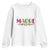 Funny Mexican Spanish Latina Mom Madre Youth Sweatshirt Mexican Flowers TS11 White Print Your Wear