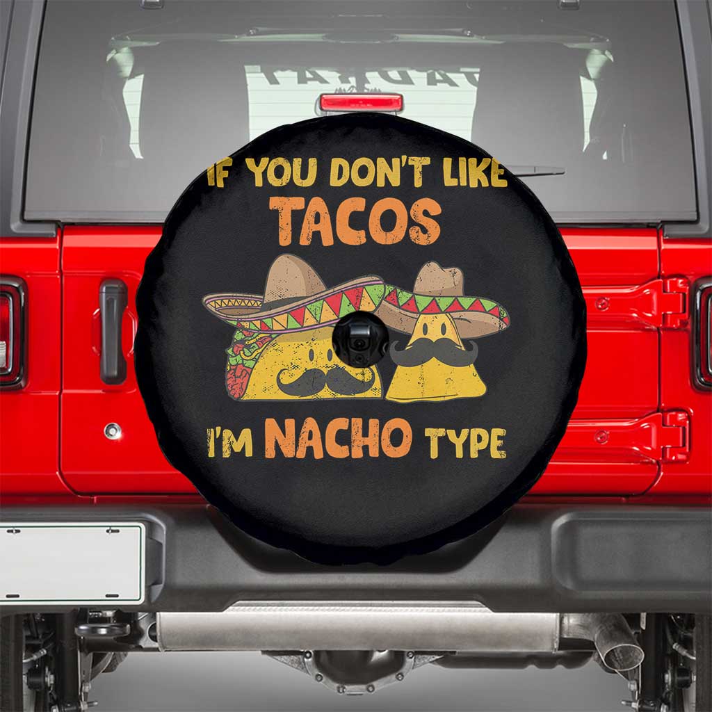 Funny Mexican Spare Tire Cover Adult Humor Mexican Food Taco Nacho TS10 Black Print Your Wear