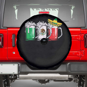 Funny Mexican Spare Tire Cover Mexico Beer Mexican Flag Sombrero Hat TS10 Black Print Your Wear