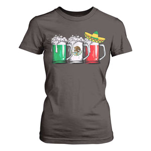 Funny Mexican T Shirt For Women Mexico Beer Mexican Flag Sombrero Hat TS10 Dark Chocolate Print Your Wear