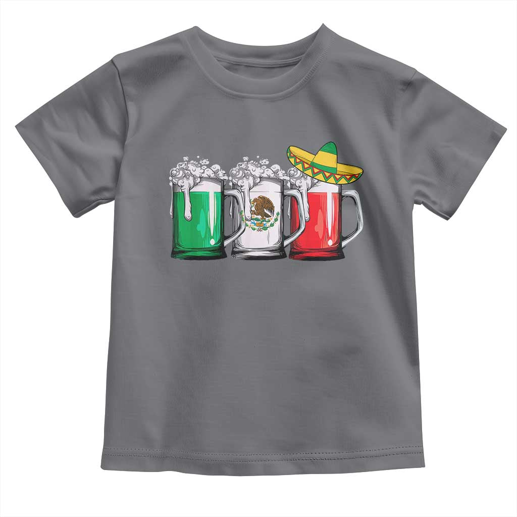 Funny Mexican Toddler T Shirt Mexico Beer Mexican Flag Sombrero Hat TS10 Charcoal Print Your Wear