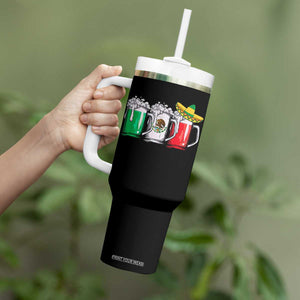 Funny Mexican Tumbler With Handle Mexico Beer Mexican Flag Sombrero Hat TS10 Print Your Wear