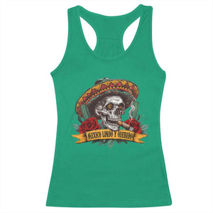 Funny Mexico Lindo Y Querido Racerback Tank Top Mexican Pride Vintage Sombrero Hat Skull TS11 Irish Green Print Your Wear