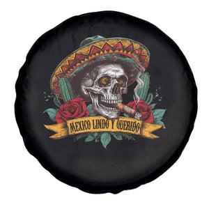 Funny Mexico Lindo Y Querido Spare Tire Cover Mexican Pride Vintage Sombrero Hat Skull TS11 Print Your Wear