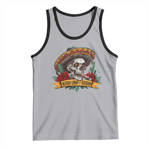 Funny Mexico Lindo Y Querido Tank Top Mexican Pride Vintage Sombrero Hat Skull TS11 Athletic Heather Black Print Your Wear
