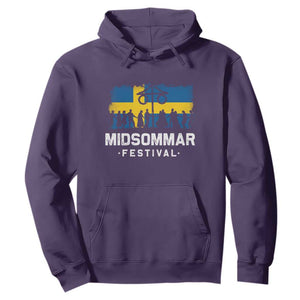 Funny Midsommar Festival Hoodie Sweden Summer Festival Maypole TS11 Purple Print Your Wear
