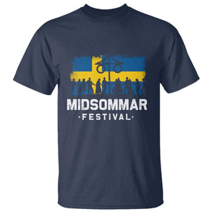 Funny Midsommar Festival T Shirt Sweden Summer Festival Maypole TS11 Navy Print Your Wear