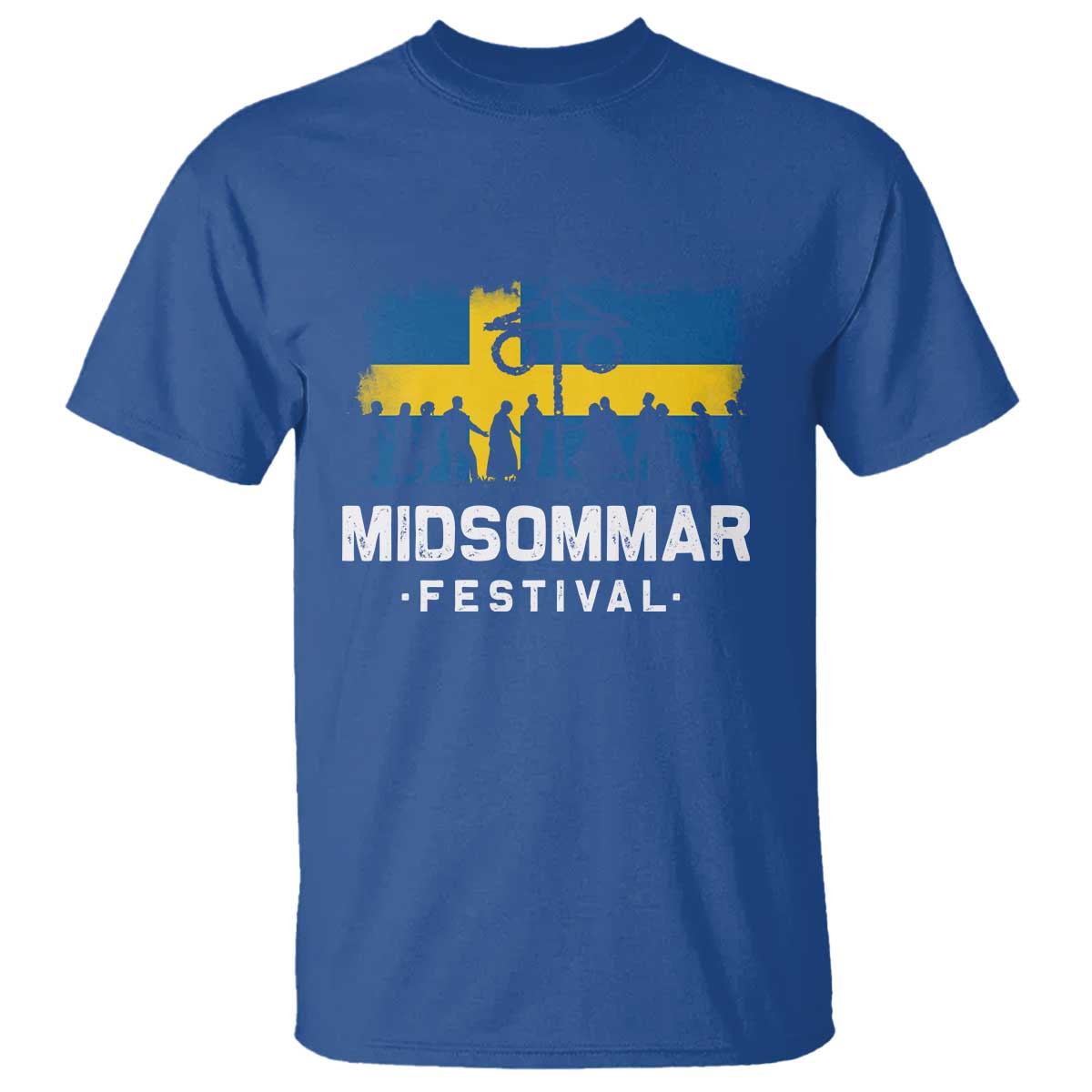 Funny Midsommar Festival T Shirt Sweden Summer Festival Maypole TS11 Royal Blue Print Your Wear