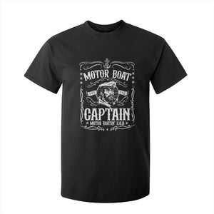 Funny Motor Boat Captain T Shirt For Kid Pontoon Boating Motor Boatin Lake TS11 Black Print Your Wear
